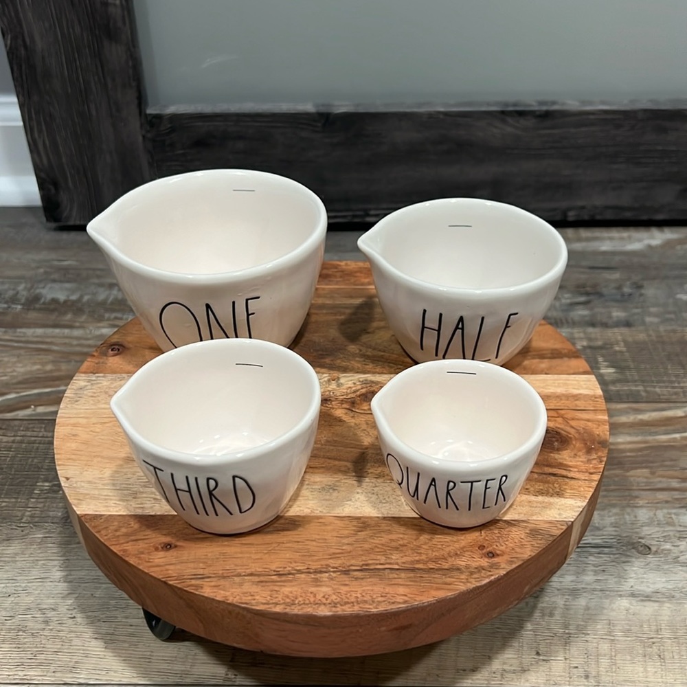 Rae Dunn White Measuring Cups